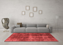 Industrial Red Washable Rugs