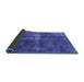 Sideview of Oriental Blue Industrial Rug, urb1827blu