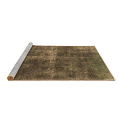 Sideview of Machine Washable Oriental Brown Industrial Rug, wshurb1827brn