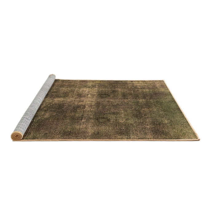 Sideview of Machine Washable Oriental Brown Industrial Rug, wshurb1827brn