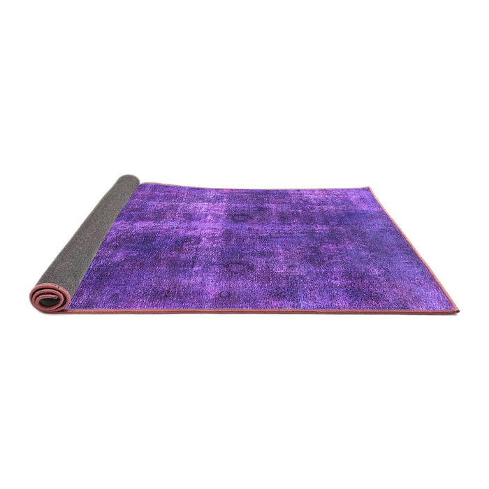 Sideview of Oriental Purple Industrial Rug, urb1827pur