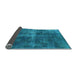 Sideview of Oriental Light Blue Industrial Rug, urb1827lblu