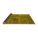 Sideview of Oriental Yellow Industrial Rug, urb1828yw