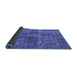 Sideview of Oriental Blue Industrial Rug, urb1828blu