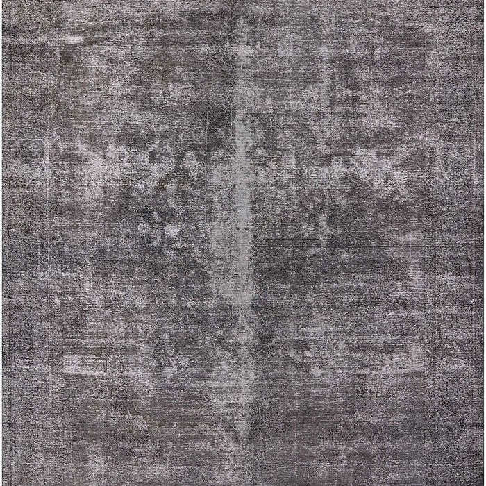 Machine Washable Industrial Modern Gunmetal Gray Rug, wshurb1828