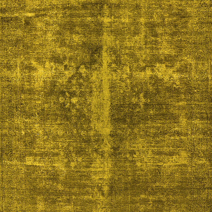 Machine Washable Oriental Yellow Industrial Rug, wshurb1828yw
