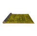 Sideview of Oriental Yellow Industrial Rug, urb1829yw