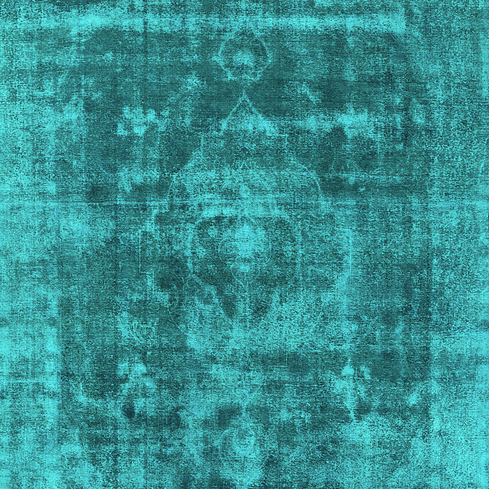 Oriental Turquoise Industrial Rug, urb1829turq