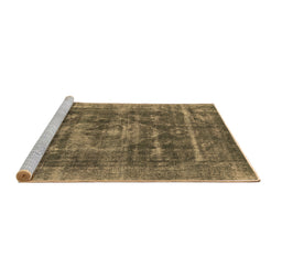 Sideview of Machine Washable Oriental Brown Industrial Rug, wshurb1829brn