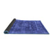 Sideview of Oriental Blue Industrial Rug, urb1829blu