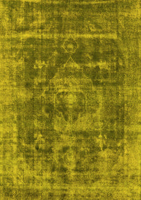 Oriental Yellow Industrial Rug, urb1829yw