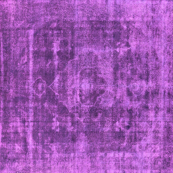 Square Machine Washable Oriental Pink Industrial Rug, wshurb1829pnk