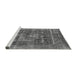 Sideview of Machine Washable Oriental Gray Industrial Rug, wshurb1829gry