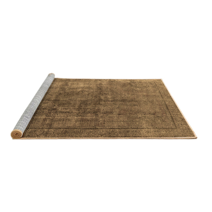Sideview of Machine Washable Oriental Brown Industrial Rug, wshurb1830brn
