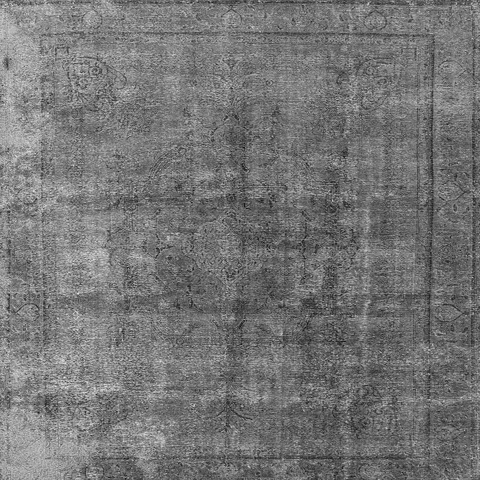 Square Machine Washable Oriental Gray Industrial Rug, wshurb1830gry