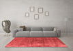 Industrial Red Washable Rugs