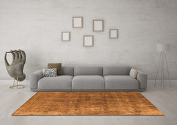 Machine Washable Oriental Orange Industrial Area Rugs in a Living Room, wshurb1830org