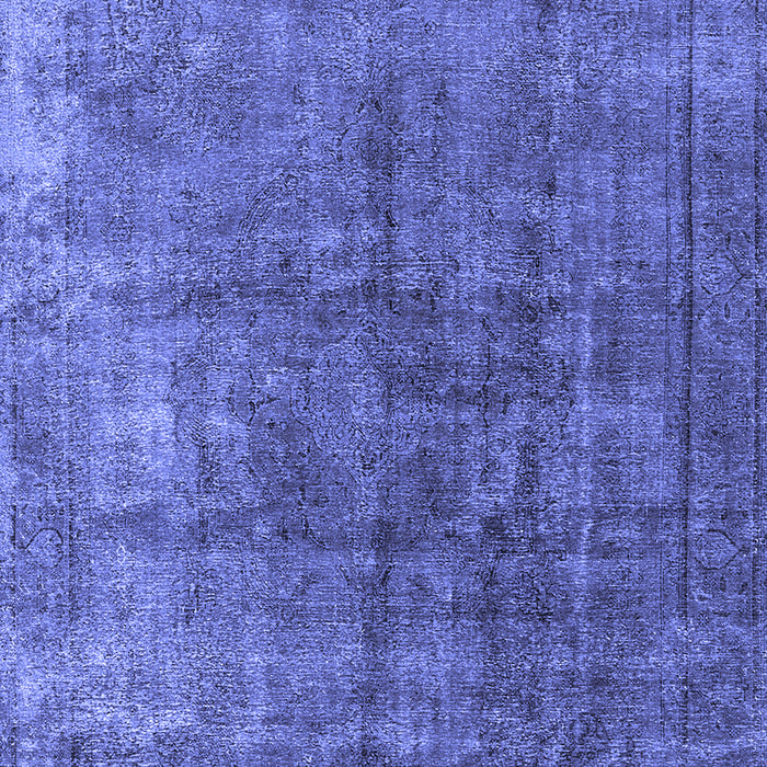 Machine Washable Oriental Blue Industrial Rug, wshurb1830blu