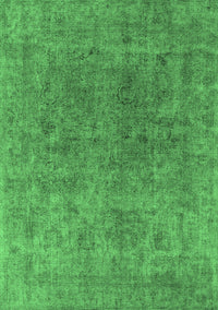 Oriental Emerald Green Industrial Rug, urb1831emgrn