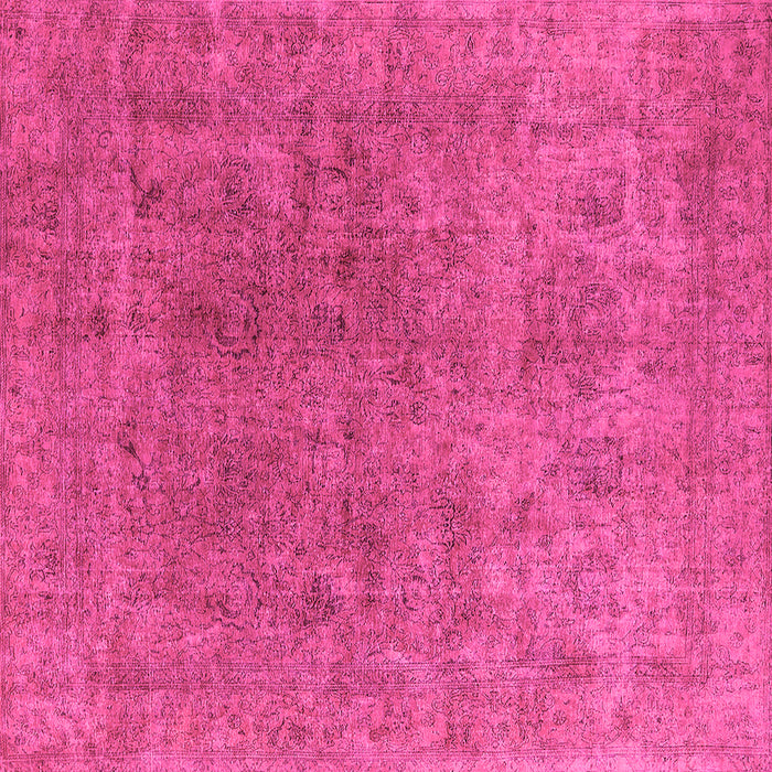 Square Oriental Pink Industrial Rug, urb1831pnk