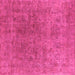 Square Oriental Pink Industrial Rug, urb1831pnk