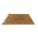 Sideview of Machine Washable Oriental Brown Industrial Rug, wshurb1831brn