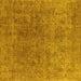 Square Oriental Yellow Industrial Rug, urb1831yw