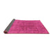 Sideview of Oriental Pink Industrial Rug, urb1831pnk