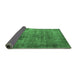 Sideview of Oriental Emerald Green Industrial Rug, urb1832emgrn