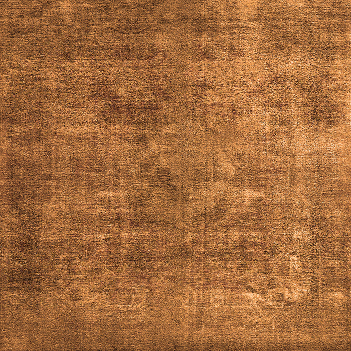 Square Machine Washable Oriental Orange Industrial Area Rugs, wshurb1832org