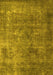 Oriental Yellow Industrial Rug, urb1832yw