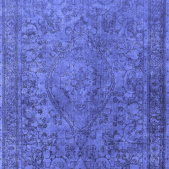 Oriental Blue Industrial Rug, urb1833blu