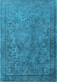 Oriental Light Blue Industrial Rug, urb1833lblu