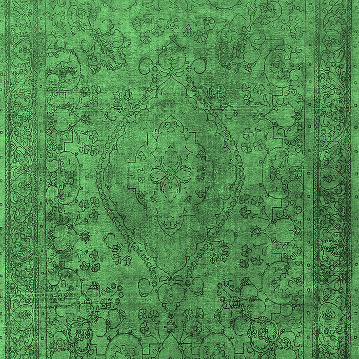 Oriental Emerald Green Industrial Rug, urb1833emgrn