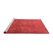 Industrial Red Washable Rugs