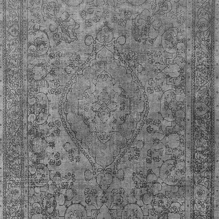 Machine Washable Oriental Gray Industrial Rug, wshurb1833gry