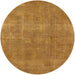 Round Mid-Century Modern Orange Oriental Rug, urb1834