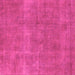Square Machine Washable Oriental Pink Industrial Rug, wshurb1834pnk