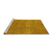 Sideview of Machine Washable Oriental Yellow Industrial Rug, wshurb1834yw