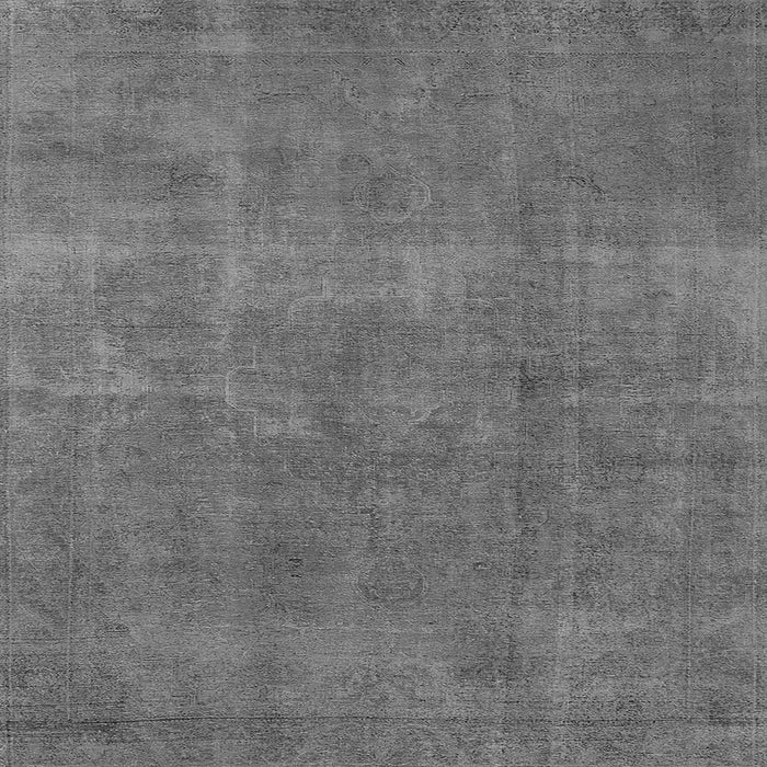 Square Oriental Gray Industrial Rug, urb1834gry