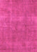 Machine Washable Oriental Pink Industrial Rug, wshurb1834pnk