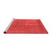 Industrial Red Washable Rugs