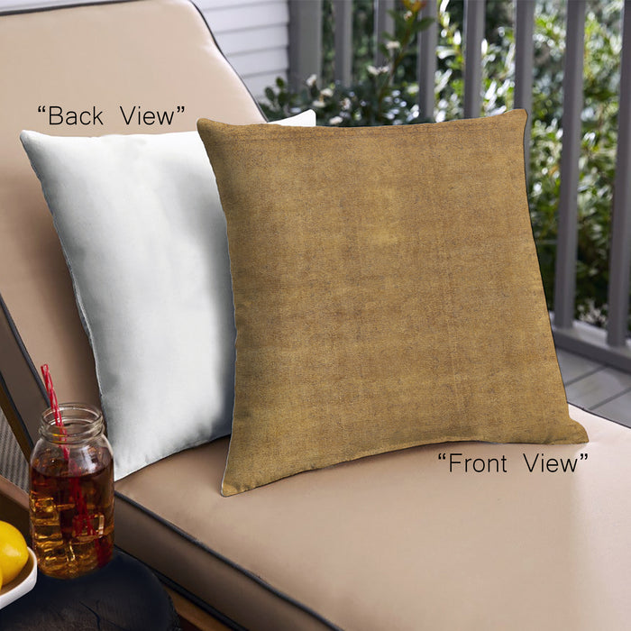 Front View of Mid-Century Modern Urban Square Orange Throw Pillow, 18 inch by 18 inch, pwurb1835