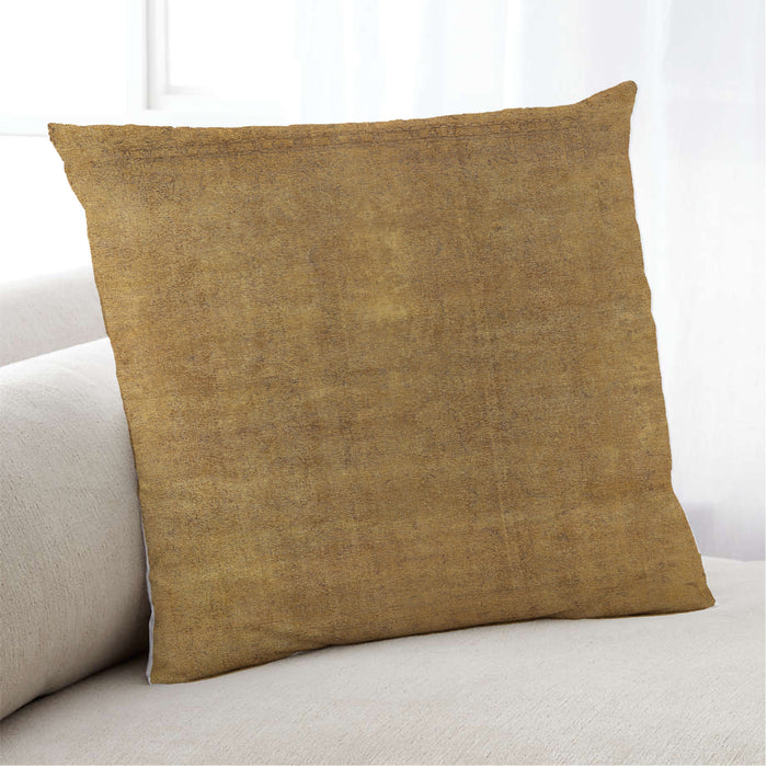 Lifestyle Image of Mid-Century Modern Urban Square Orange Throw Pillow, 18 inch by 18 inch, pwurb1835