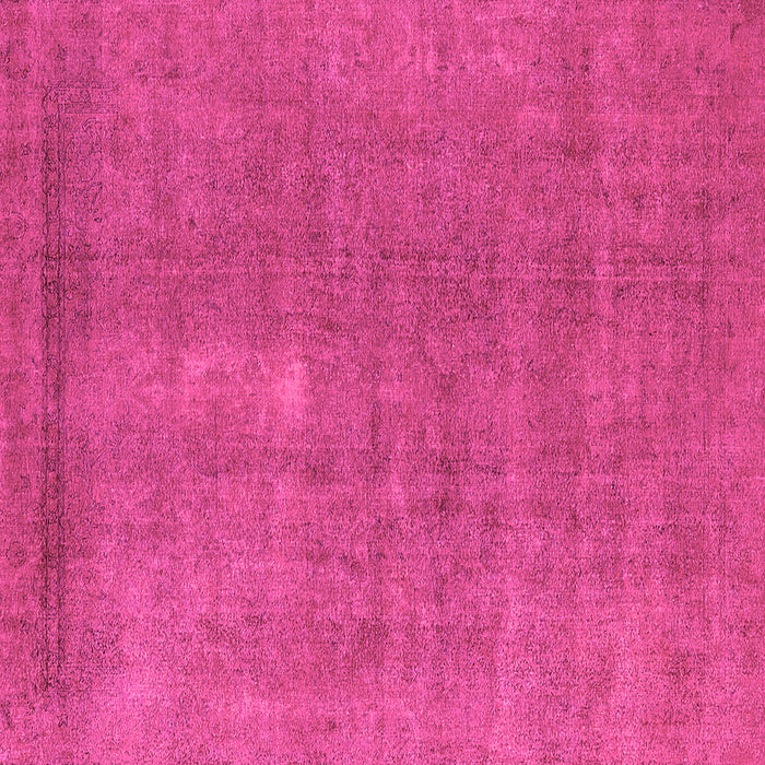 Square Machine Washable Oriental Pink Industrial Rug, wshurb1835pnk