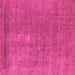 Square Machine Washable Oriental Pink Industrial Rug, wshurb1835pnk