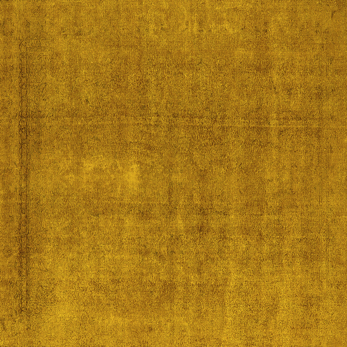 Square Oriental Yellow Industrial Rug, urb1835yw