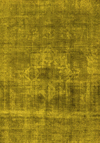 Oriental Yellow Industrial Rug, urb1836yw