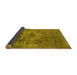 Sideview of Oriental Yellow Industrial Rug, urb1836yw