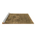 Sideview of Machine Washable Oriental Brown Industrial Rug, wshurb1836brn